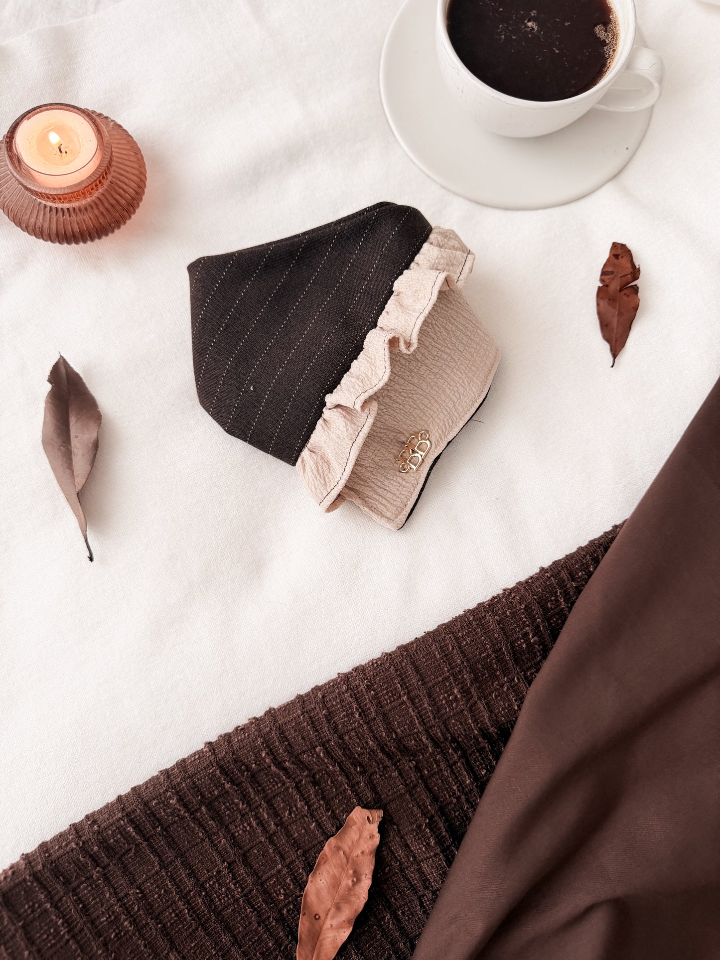Tiramisu Ruffle Bandana
