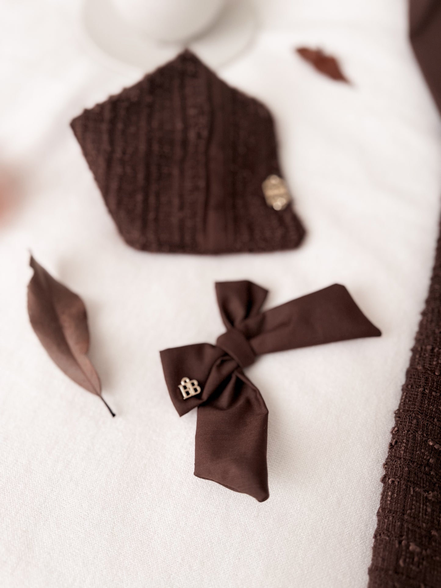 Burnt Choc Hair Bow