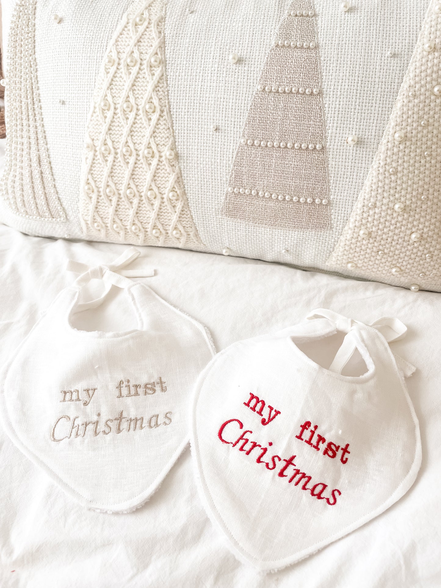My First Christmas Baby Bib