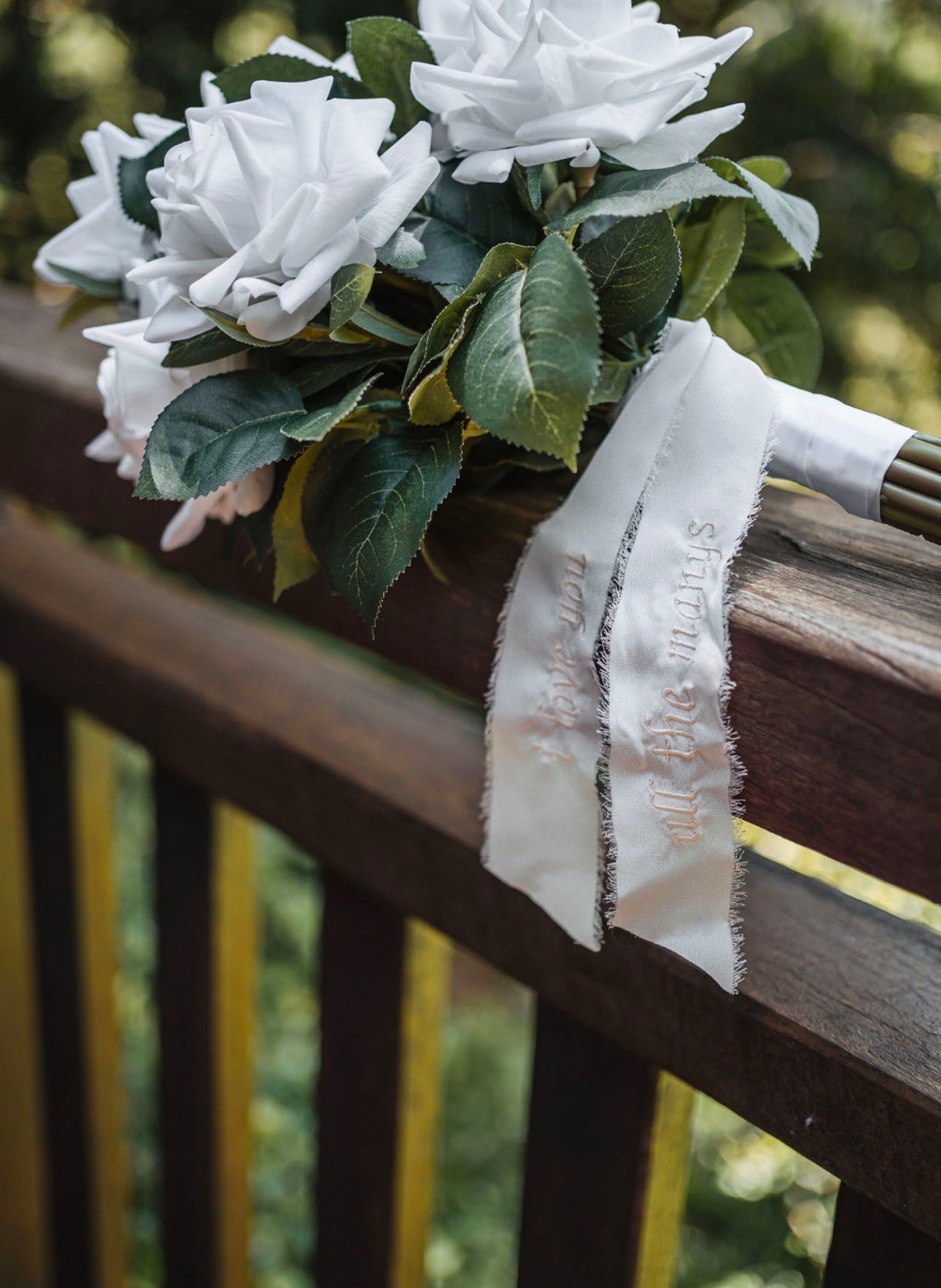 Personalised Silk Bouquet Ribbon