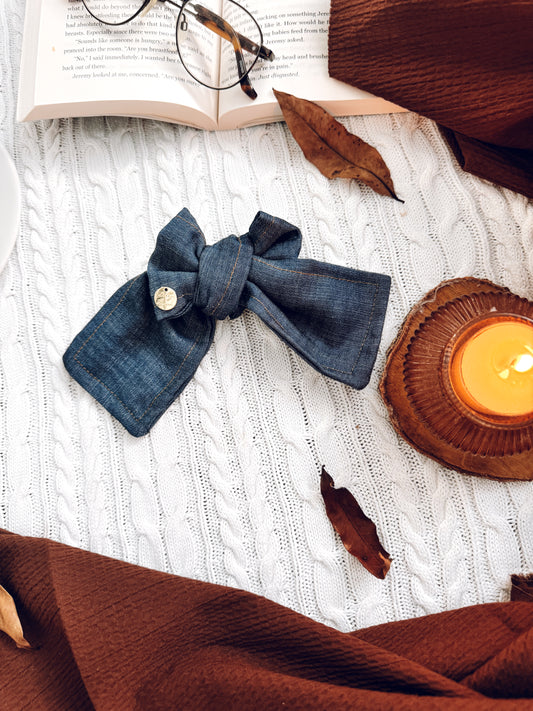 Denim Bow