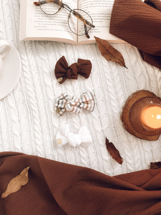 Caffe Knot Hair Bows