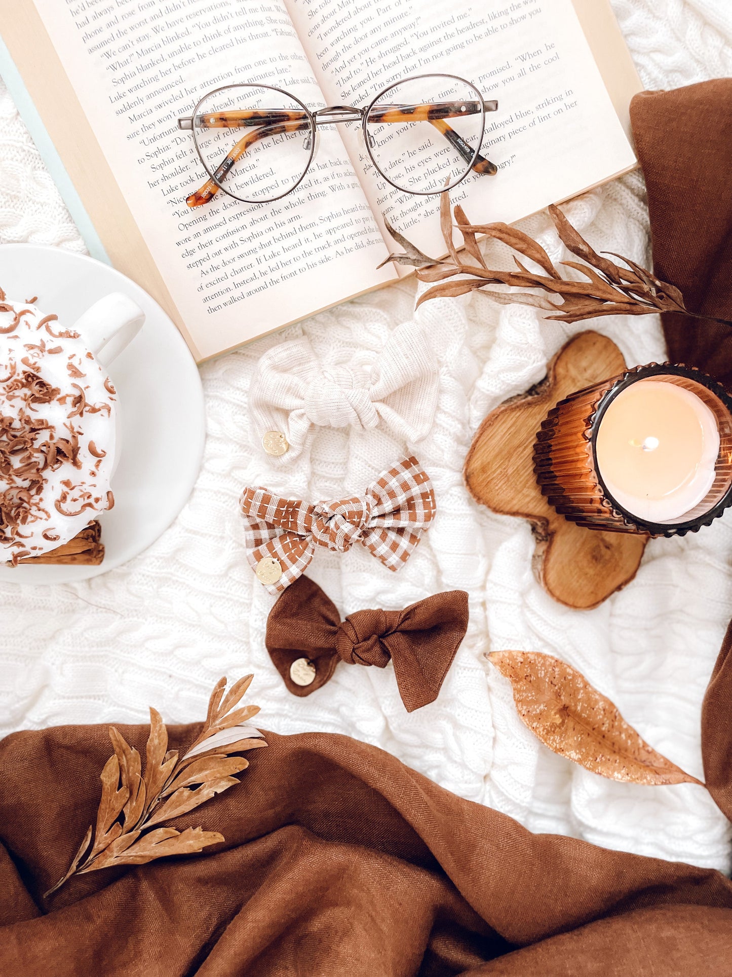 Caramel Knot Hair Bow