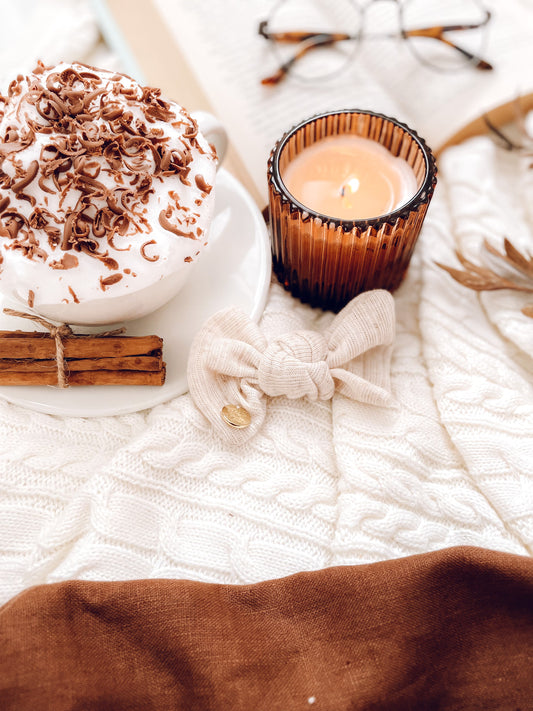 Latte Knot Hair Bow
