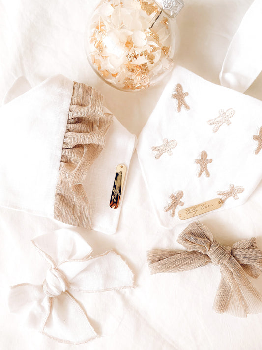 Tinsel Side Ruffle Bandana